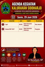 Agenda tanggal 29 Juni 2026
